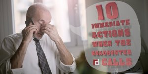 10 Immediate Actions When Headhunter Calls