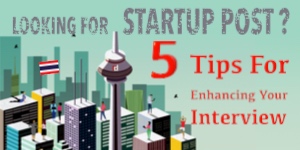 Looking for Startup Post? 5 Tips For Enhancing Your Interview