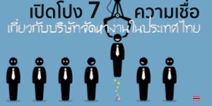 เปิดโปง 7 ความเชื่อเกี่ยวกับบริษัทจัดหางานในประเทศไทย