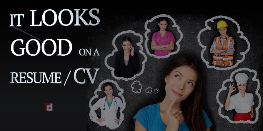 It Looks good On A Resume / CV