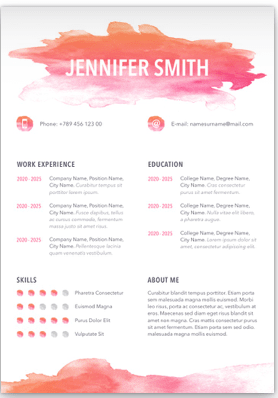 CV / Resume Example 6